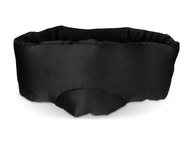 The mask from the front, showing the padded sides and nose panel